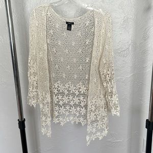 Crochet style cardigan